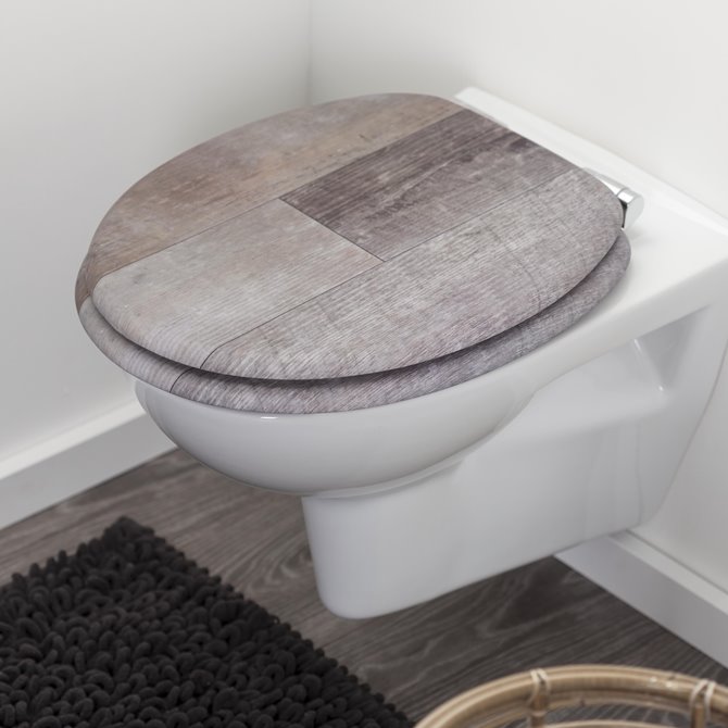 Abattant wc outlet marron